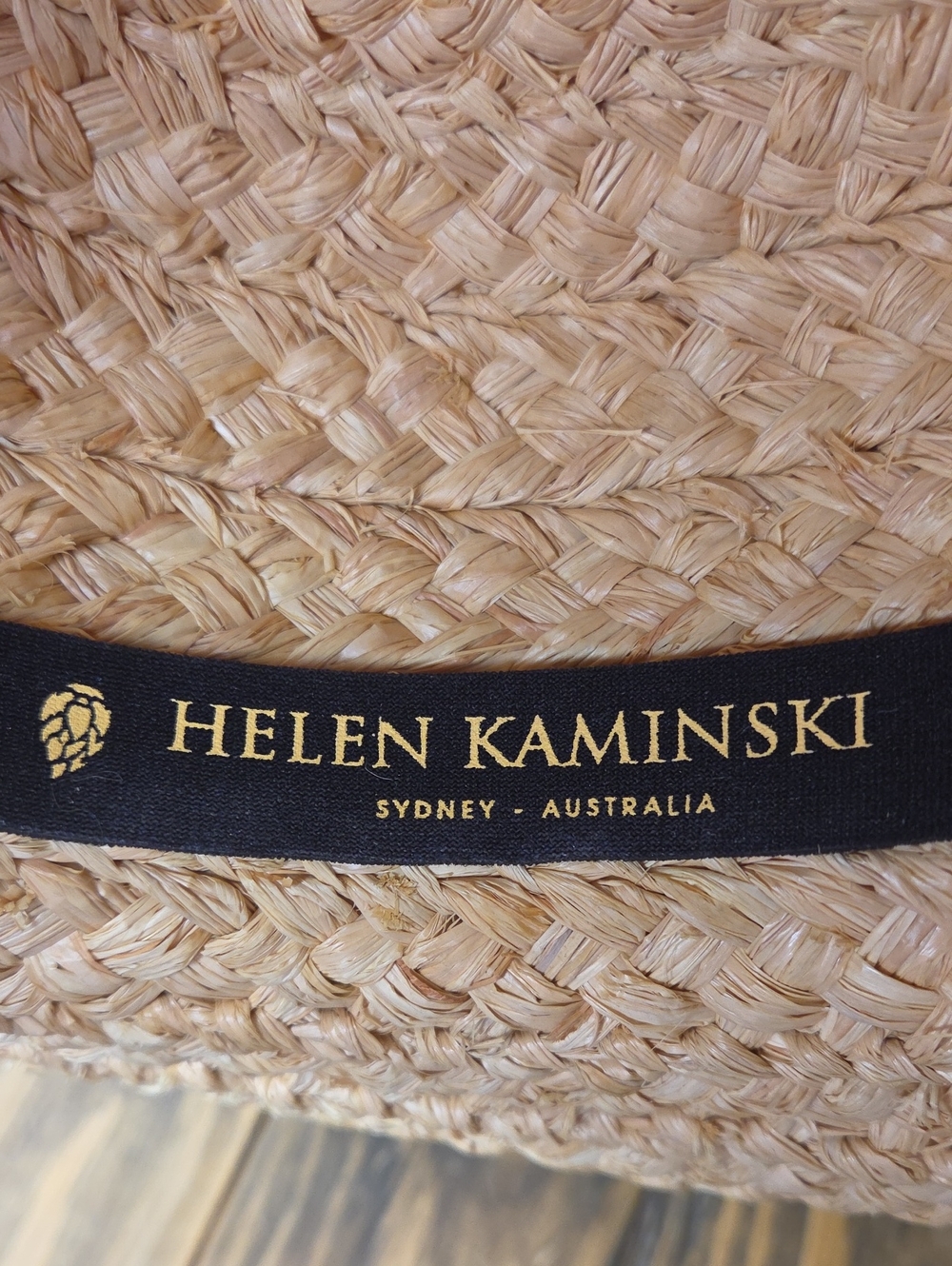 Helen Kaminski. Raffia Sun Hat with Black Band. Excellent Condition. OSFA - Picture 9 of 9
